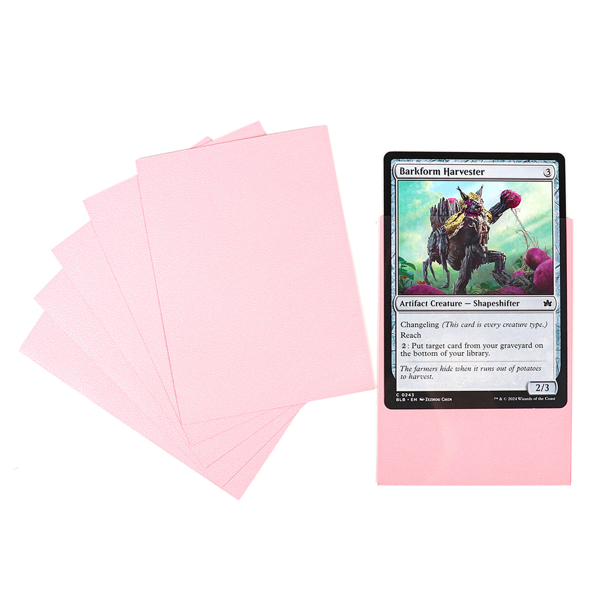 cardcosmos - Protège cartes mats premium rose | 100stk