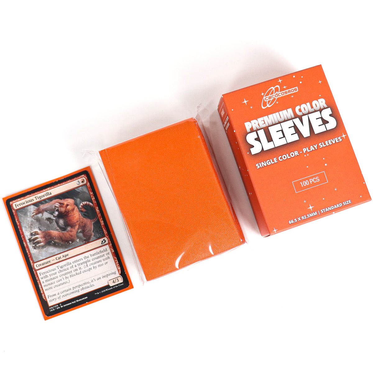 cardcosmos - Premium Matte Sleeves Orange | 100 pcs