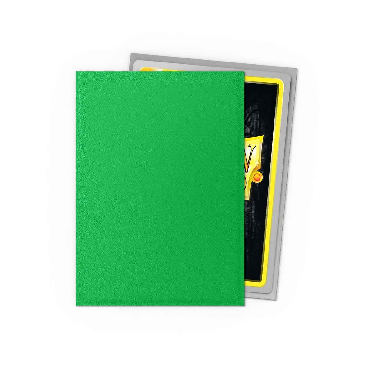 Protège cartes Dragon Shield – Double mat Vert pomme & Argent (100 pièces)
