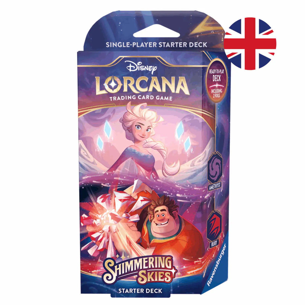 Disney Lorcana - Shimmering Skies: Starter Deck Amethyst and Ruby - Elsa and Ralph - EN