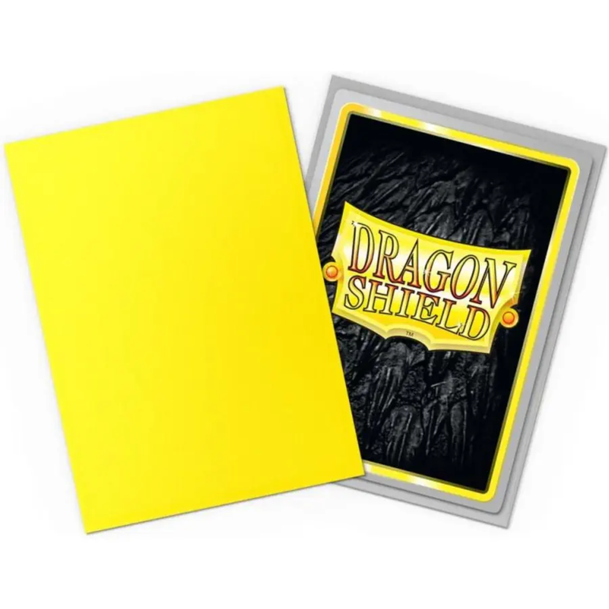 Dragon Shield Sleeves – Dual Matte Yellow & Silver (100 pieces)