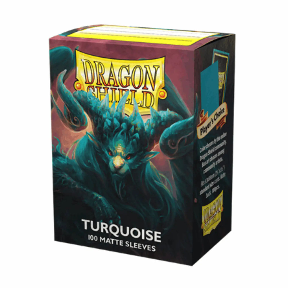 Dragon Shield Sleeves - Matte Standard Turquoise | 100stk