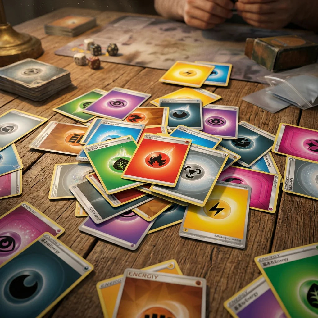 Set de cartes Énergie Pokémon – 100 ou 200 cartes mélangées au hasard
