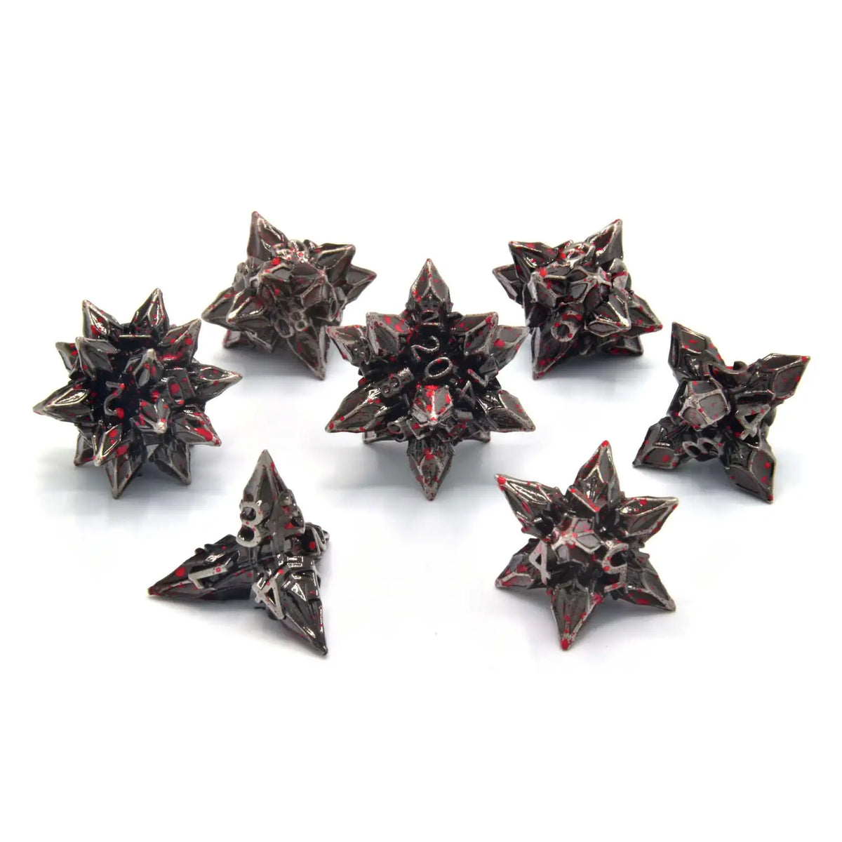 Glassstaff - Brutal Bane Metal RPG Dice Set - CritStones Dice