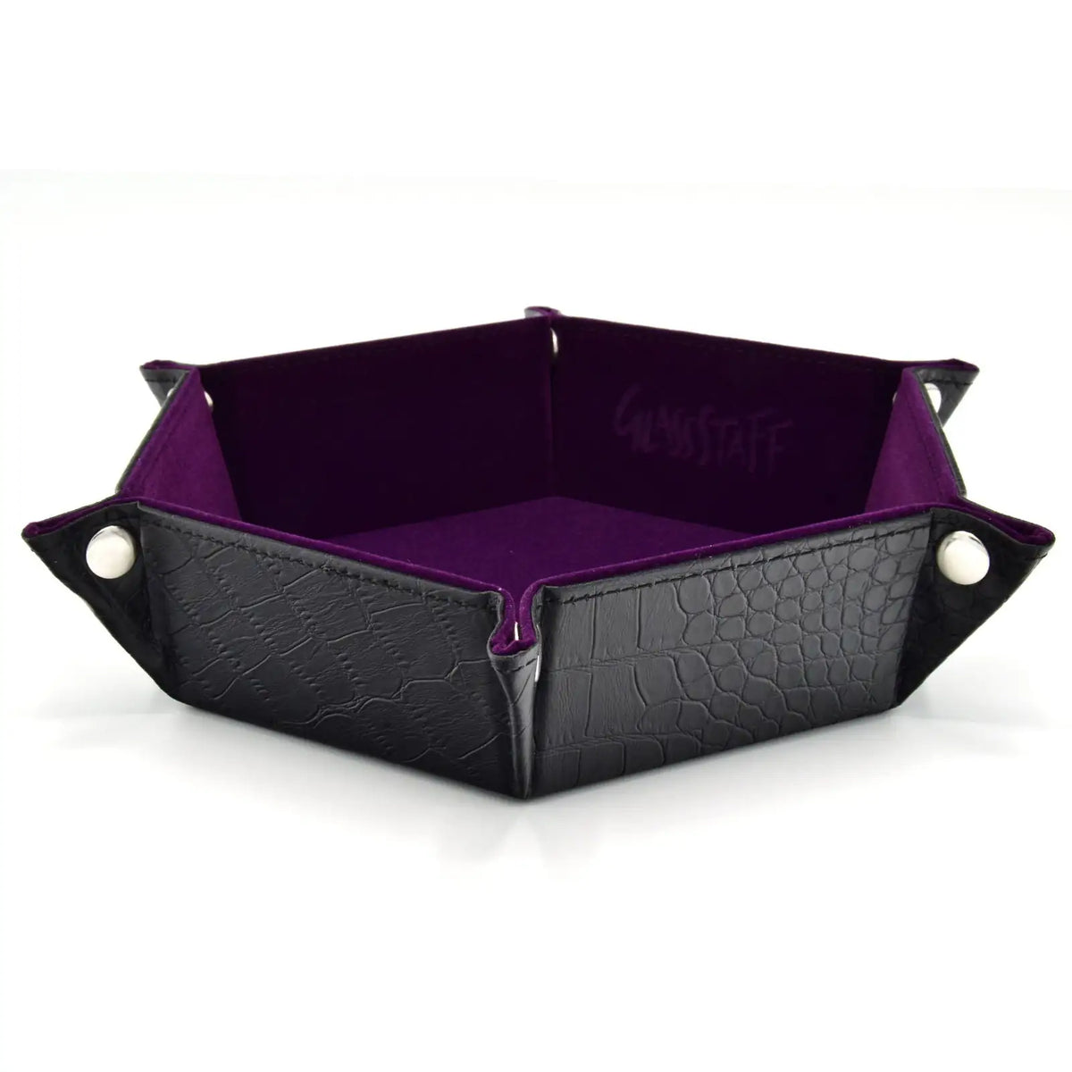 Glassstaff - Hexagonal Foldable Rolling Tray - Dragon Skin Lila
