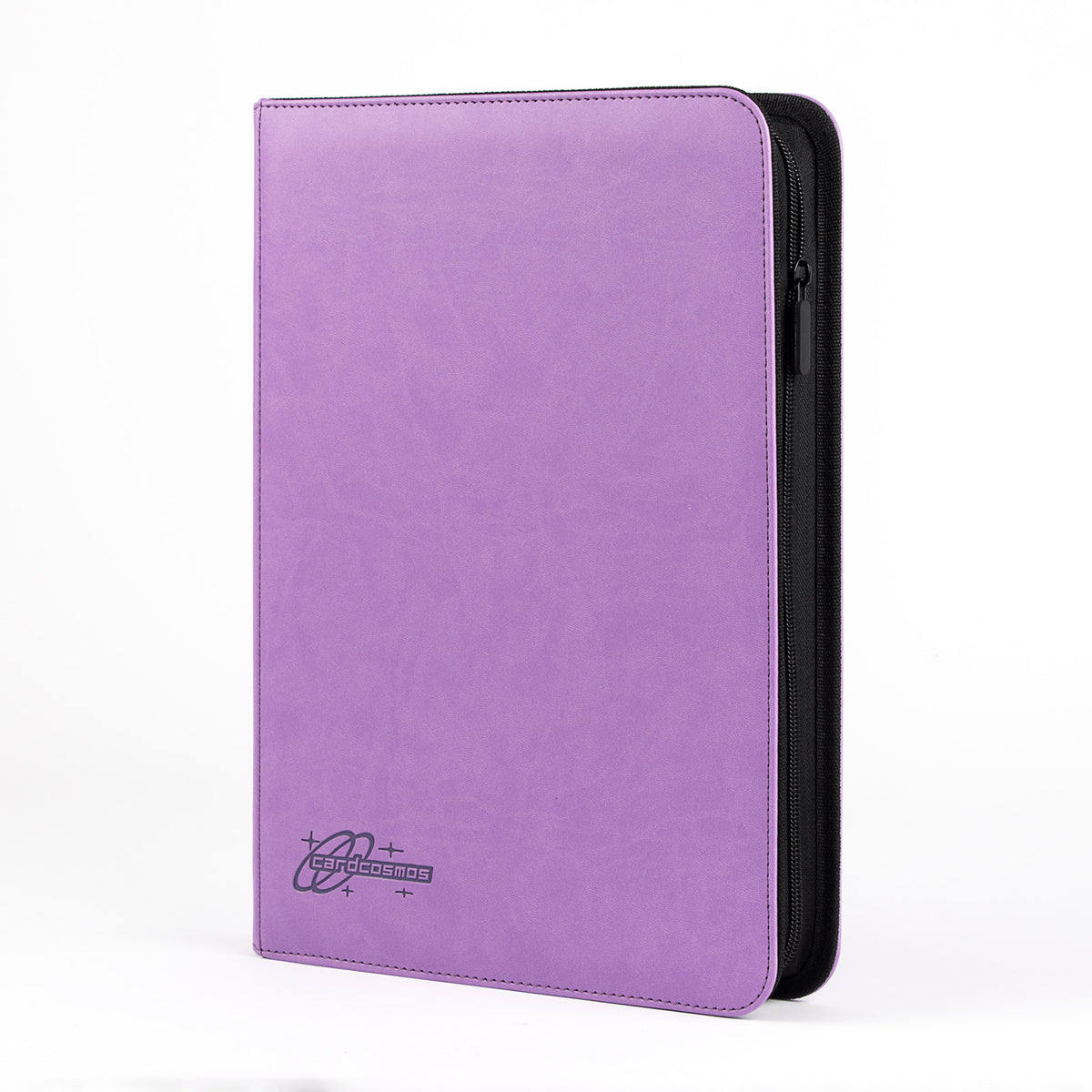 cardcosmos - Classeur zippé premium en cuir 9 pochettes - Violet