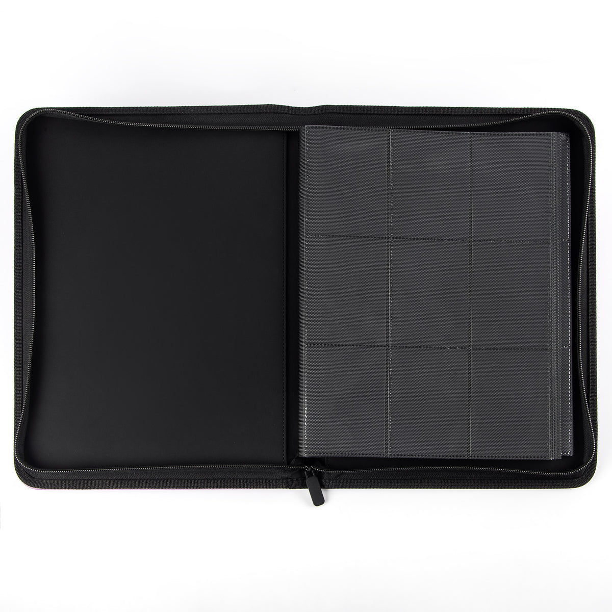cardcosmos - Classeur zippé premium en cuir 9 pochettes - Violet