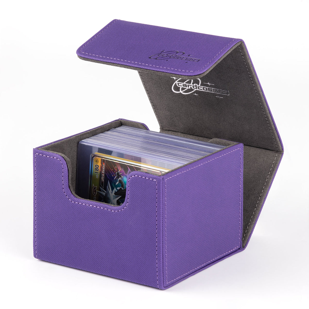 cardcosmos - Boîte de deck premium Toploader 60+ - Violet