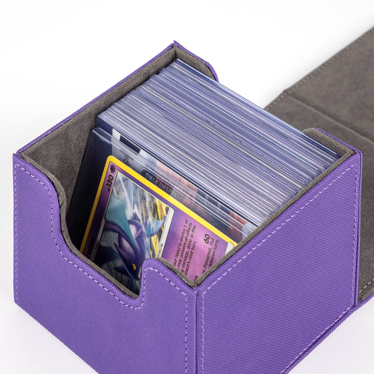 cardcosmos - Boîte de deck premium Toploader 60+ - Violet