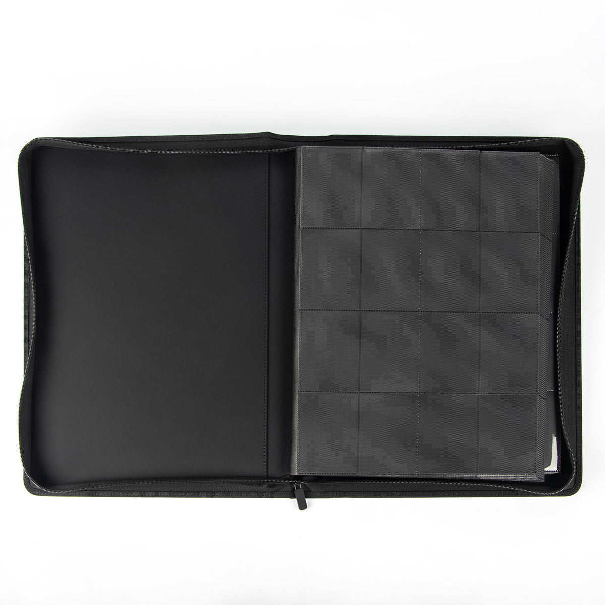 cardcosmos - Classeur zippé premium en cuir XXL 16 pochettes - Rose