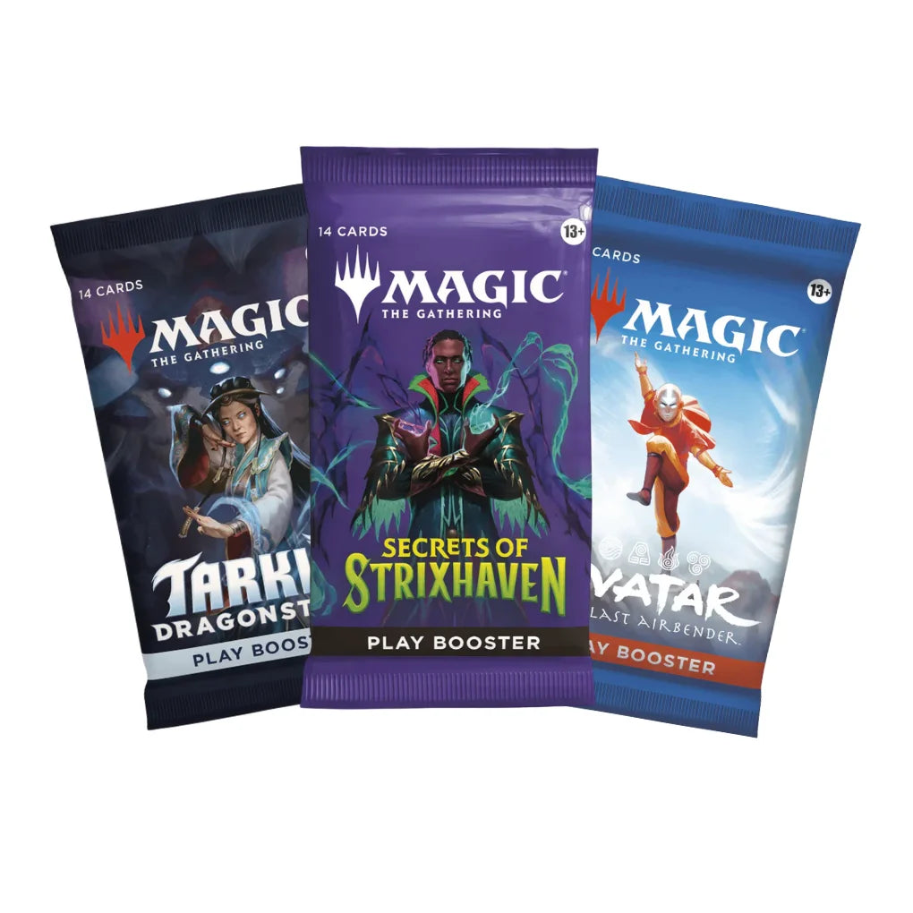 Magic: The Gathering Set Mystère Play Booster Anglais – 3 boosters aléatoires différents