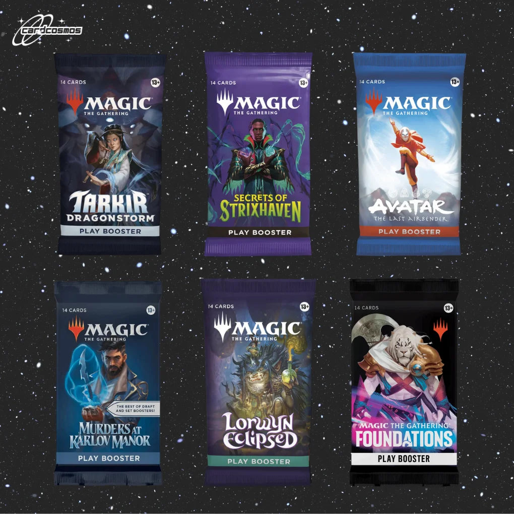 Magic: The Gathering Set Mystère Play Booster Anglais – 3 boosters aléatoires différents