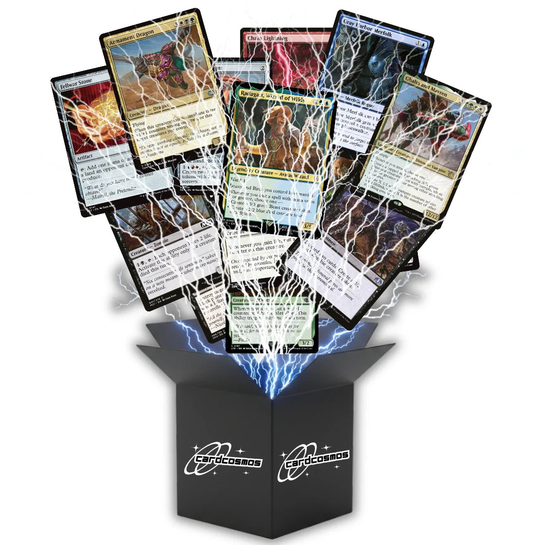 Magic: The Gathering Card Set English – 50 cards incl. 4 Rares & 1 Foil + 100 Card Sleeves
