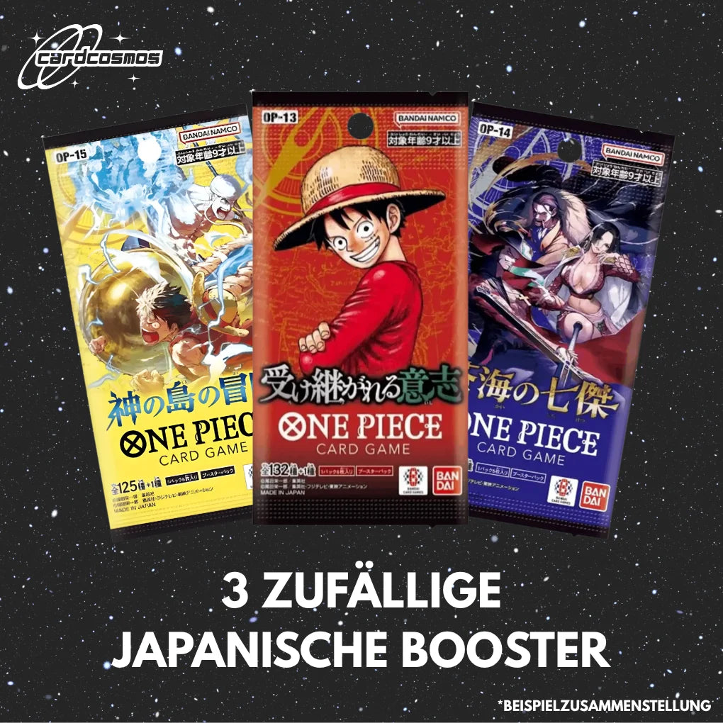 One Piece Card Game Japan Mystery Booster Set – 3 Different Random Packs