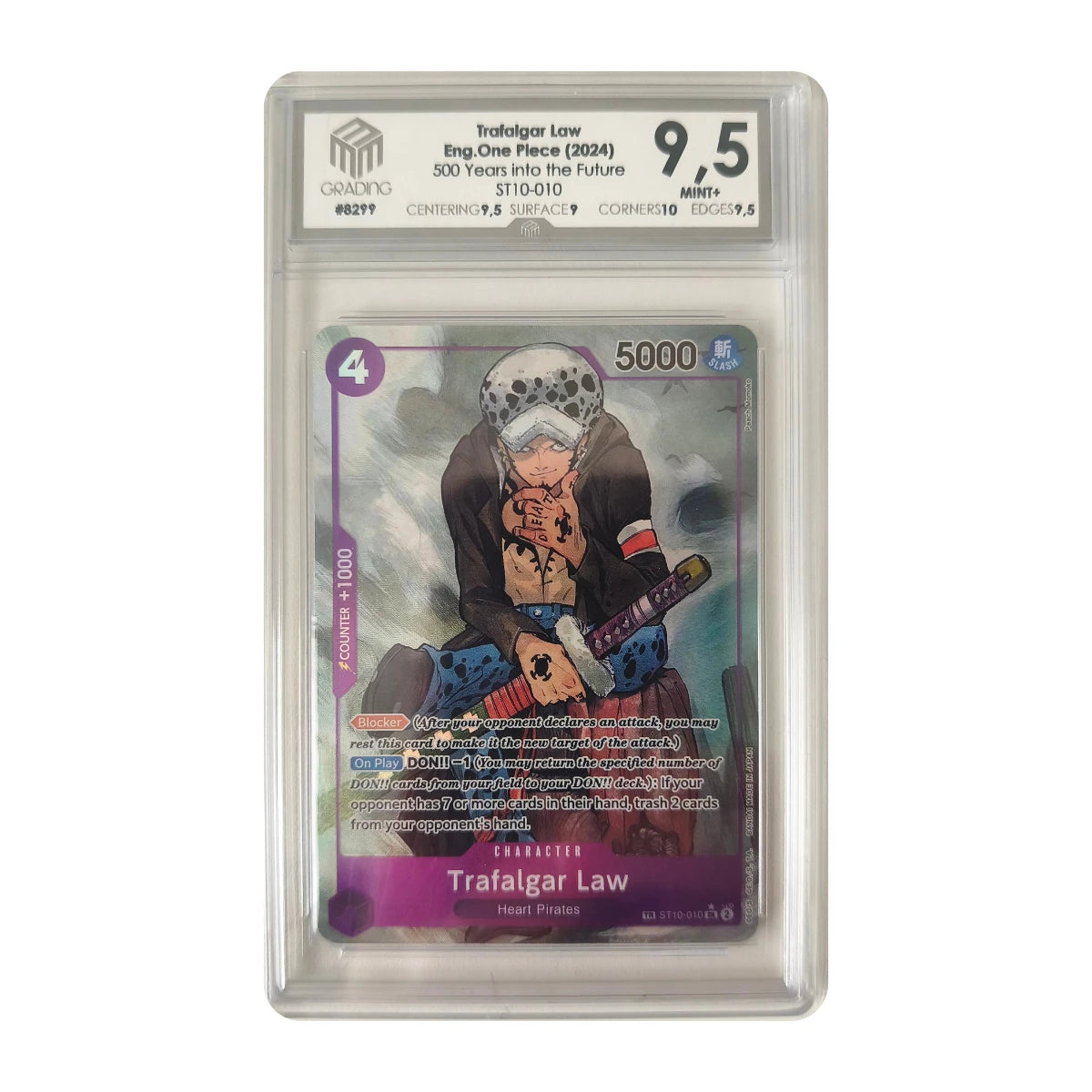 One Piece - Trafalgar Law ST10-010 (500 Years into the Future) – M3 Grading 9.5 Mint+
