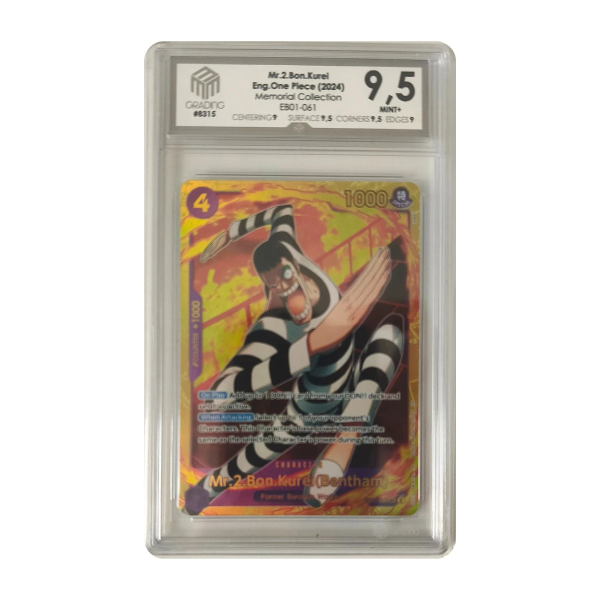 One Piece - Mr. 2 Bon Kurei EB01-061 (Memorial Collection) – M3G 9.5 Mint+