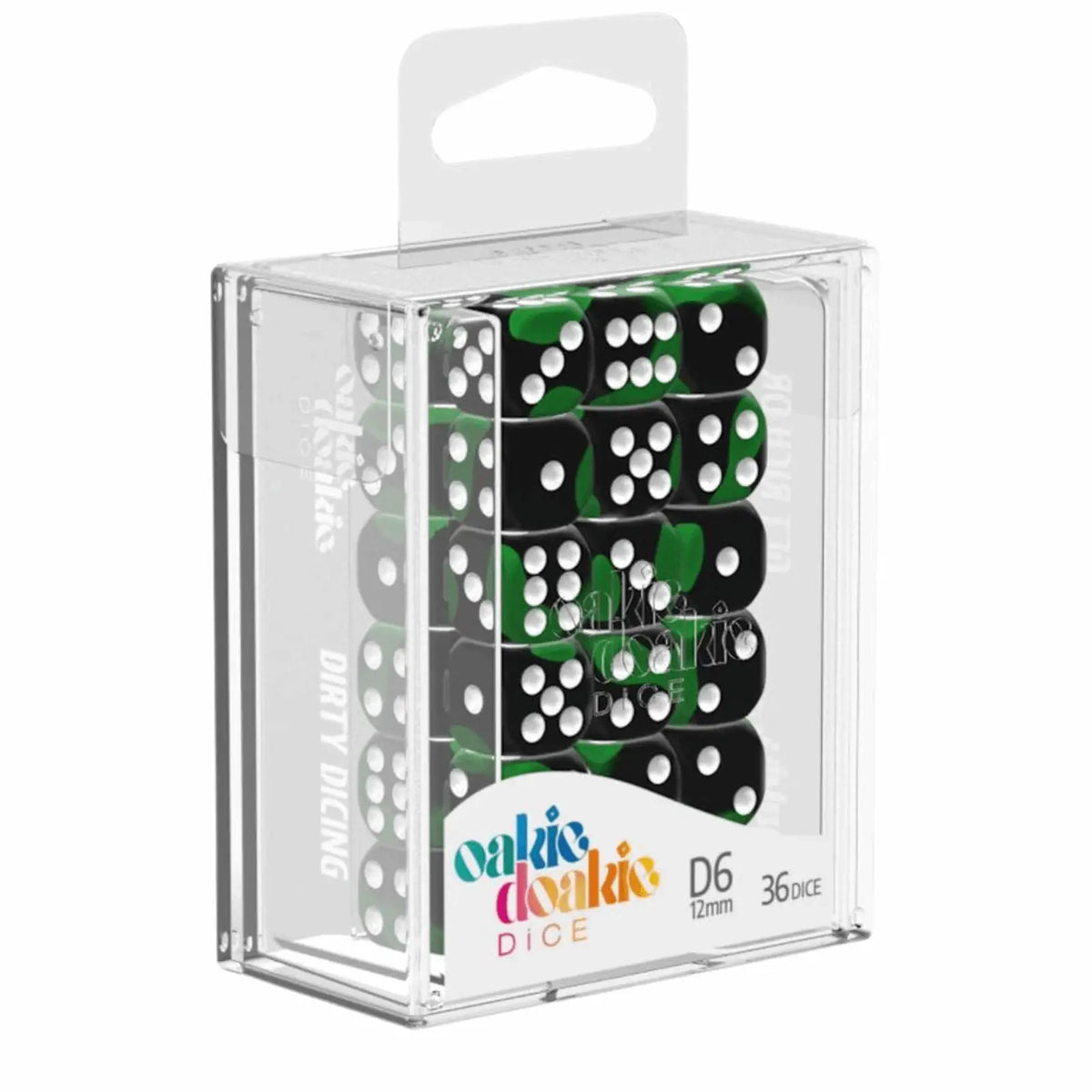 Oakie Doakie Dice W6 Würfel 12 mm Glow in the Dark - Biohazard (36)