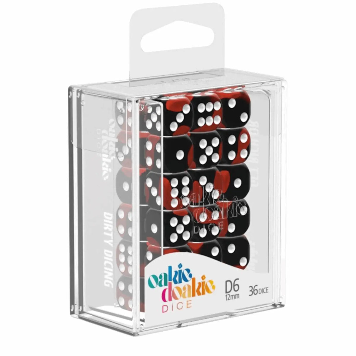 Oakie Doakie Dice W6 Würfel 12 mm Glow in the Dark - Lava (36)