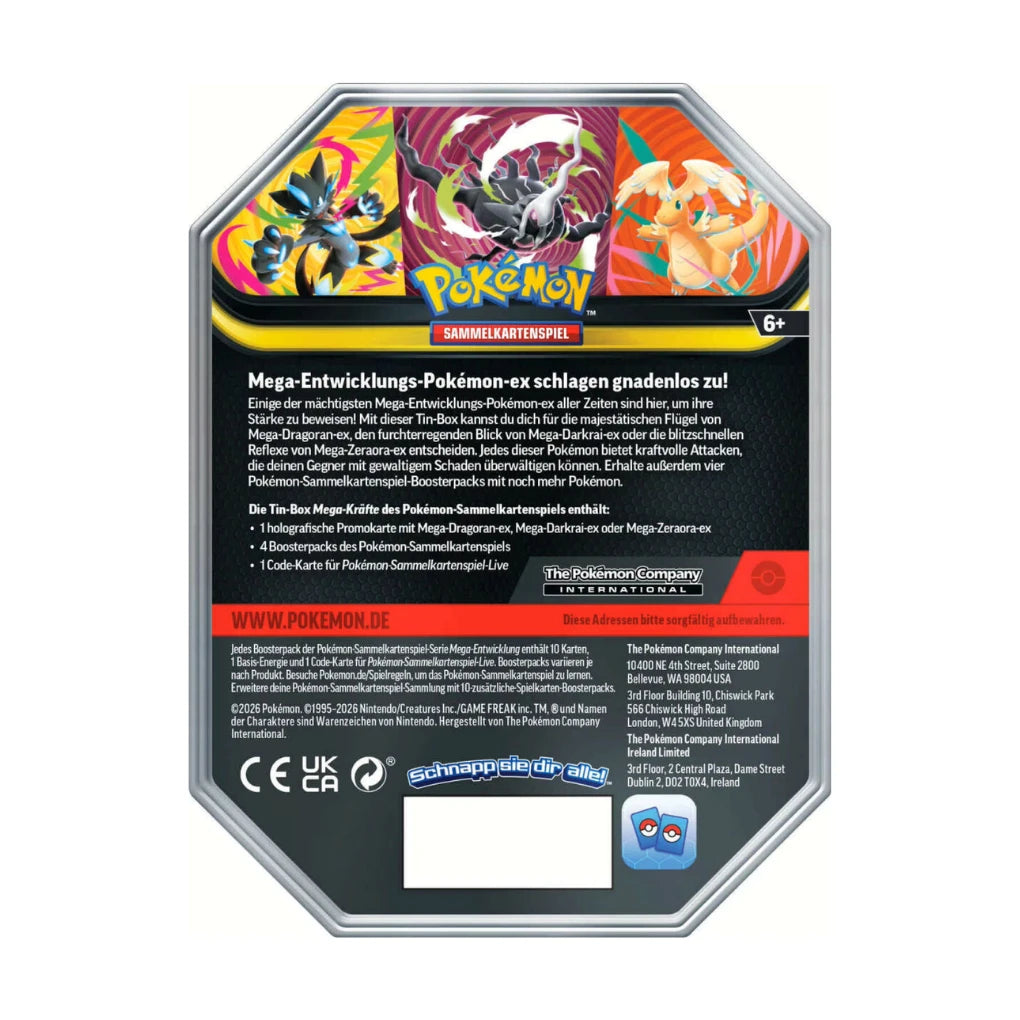 Pokémon - Mega-Entwicklung Boîte métal #130 Mega-Dracaufeu-ex - Allemand