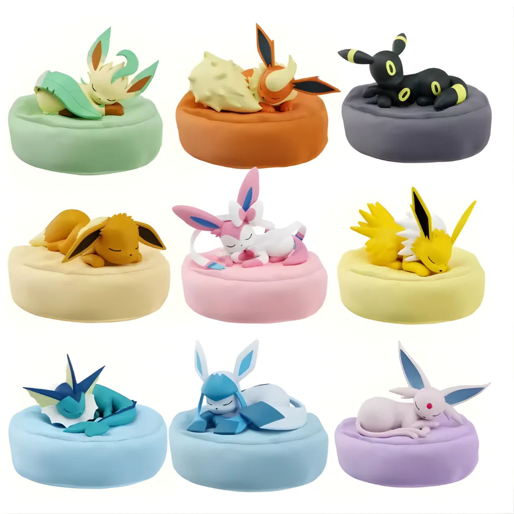 Pokémon Eeveelutions Sleeping Series Blind Box CASE – Eevee & Evolutions Collectible Figure