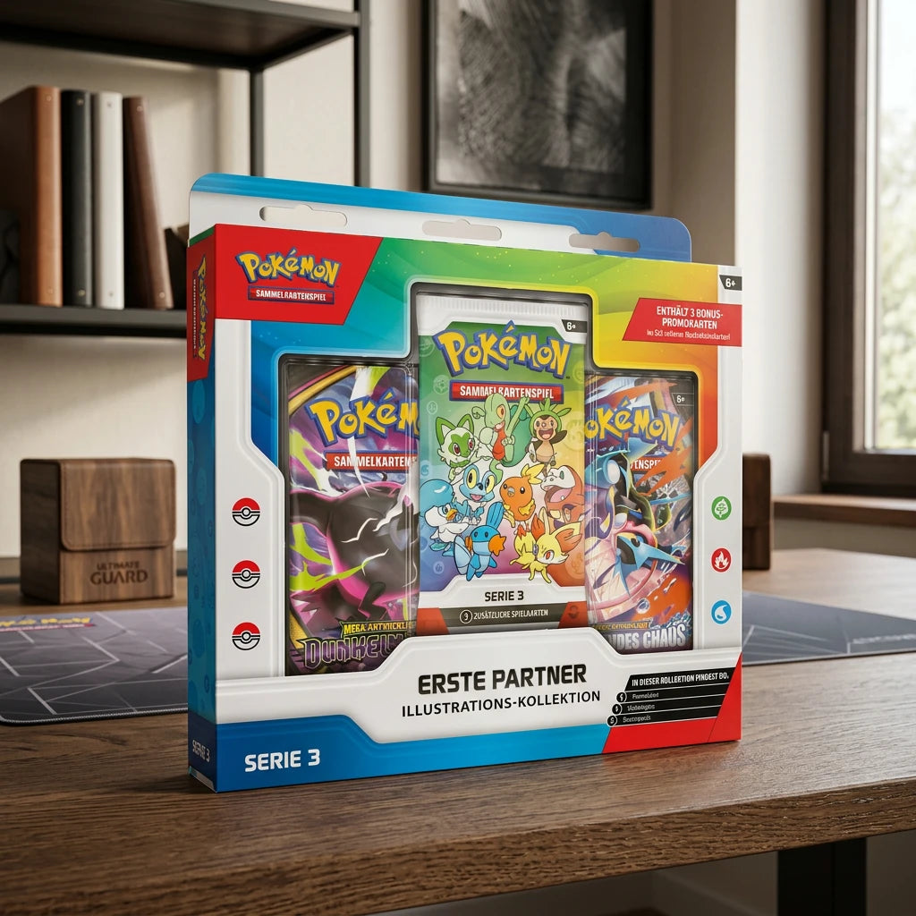 Pokémon - Erste Partner Illustration Coffret collection Boîte Série 3 - DE