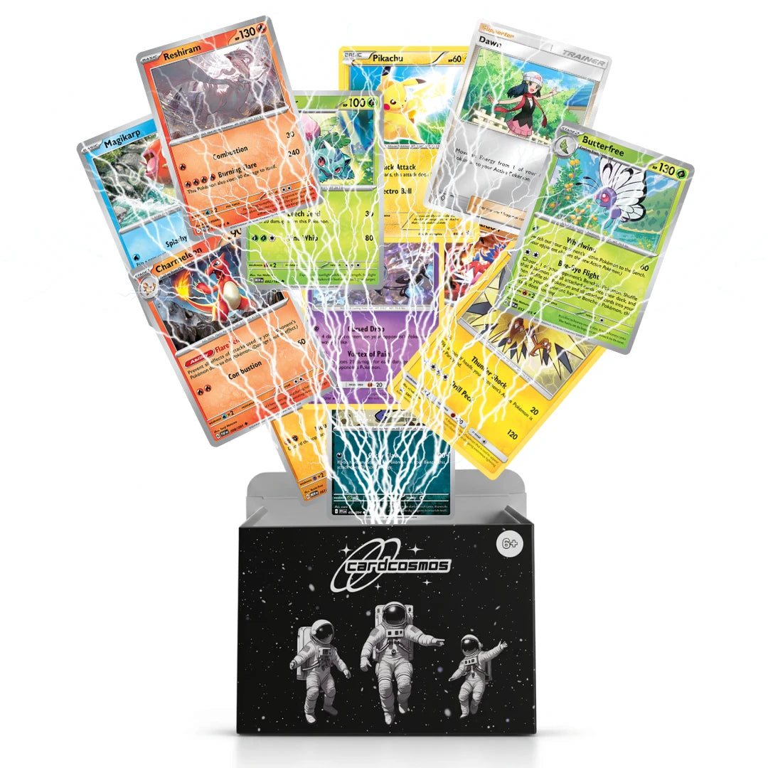 Pokémon Card Set English – 100 cards incl. 12 Holo + 100 Card Sleeves