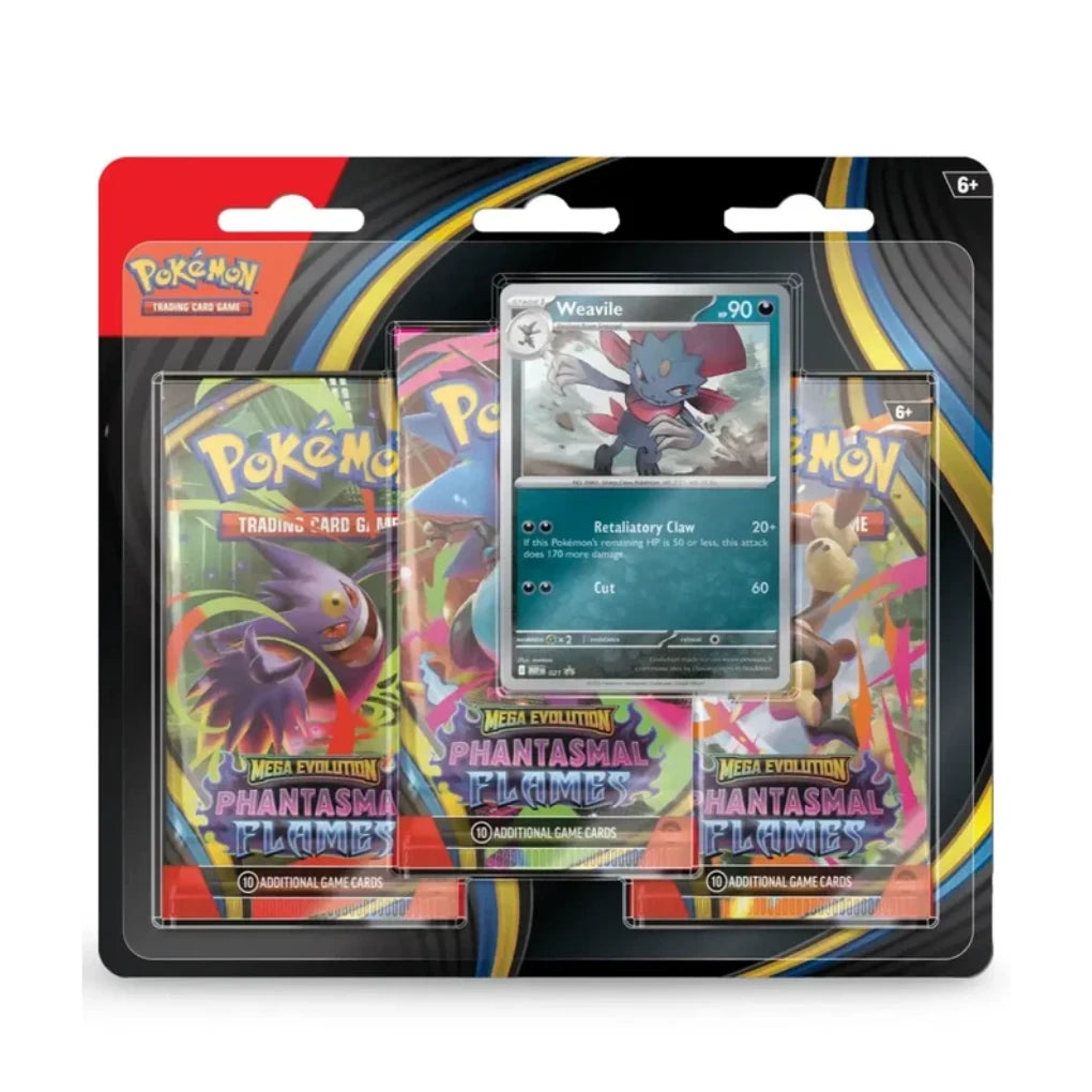Pokémon - Phantasmal Flames Blister 3 boosters Weavile - Anglais