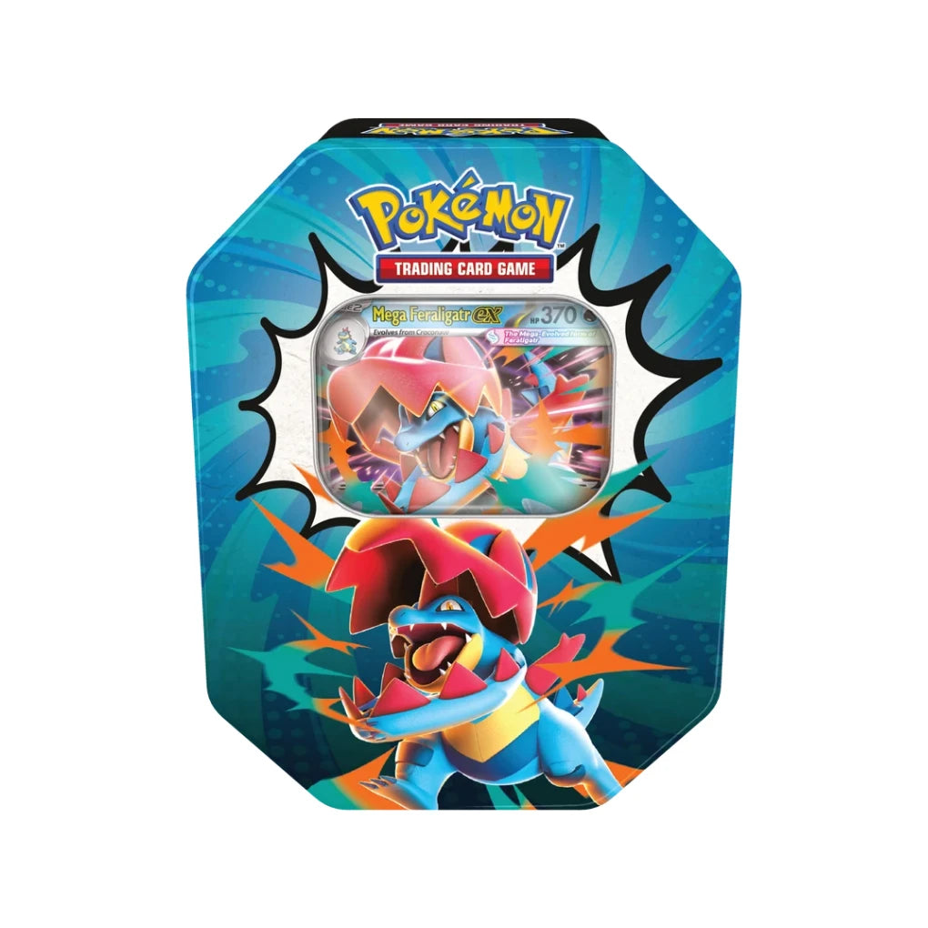 Pokémon - Mega Feraligatr ex d’Ascended Heroes Boîte métal - Anglais