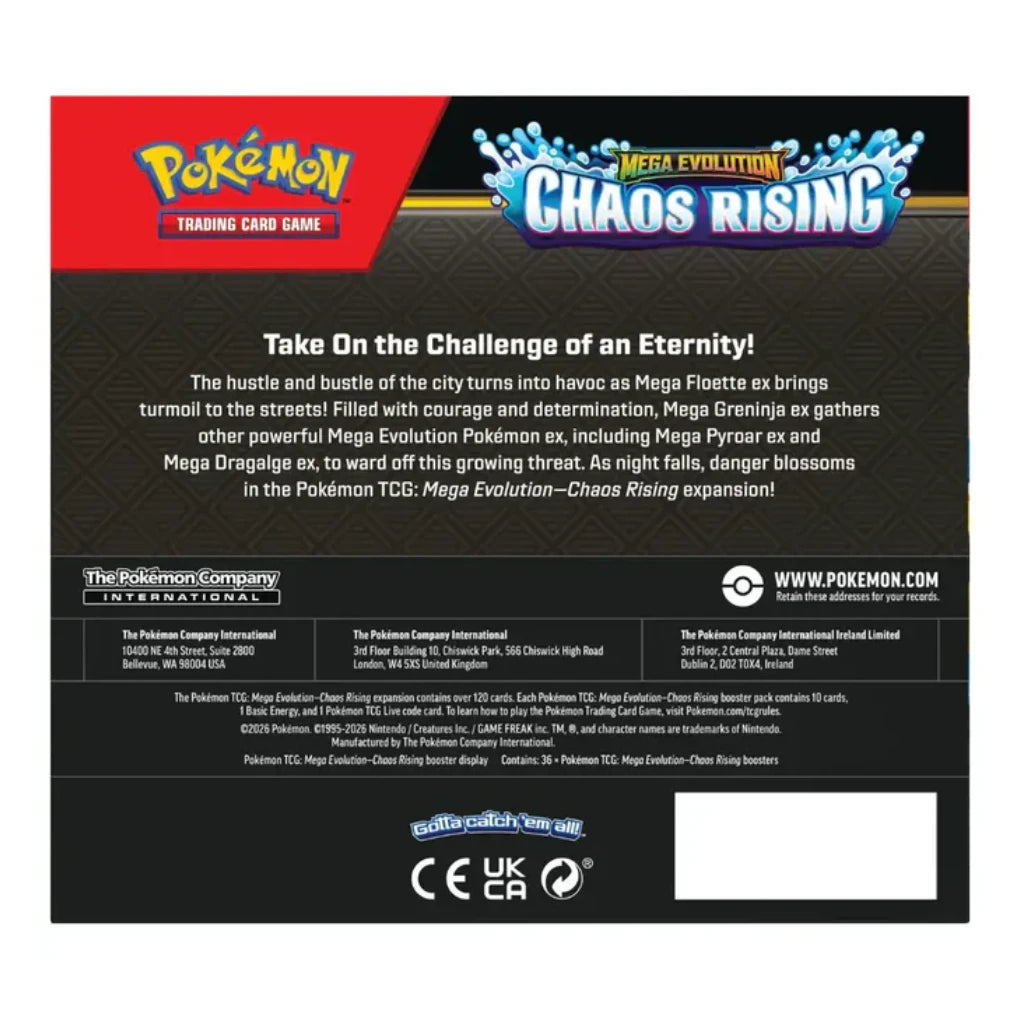 Pokémon - Mega Evolution: Chaos Rising Boîte de boosters - Anglais