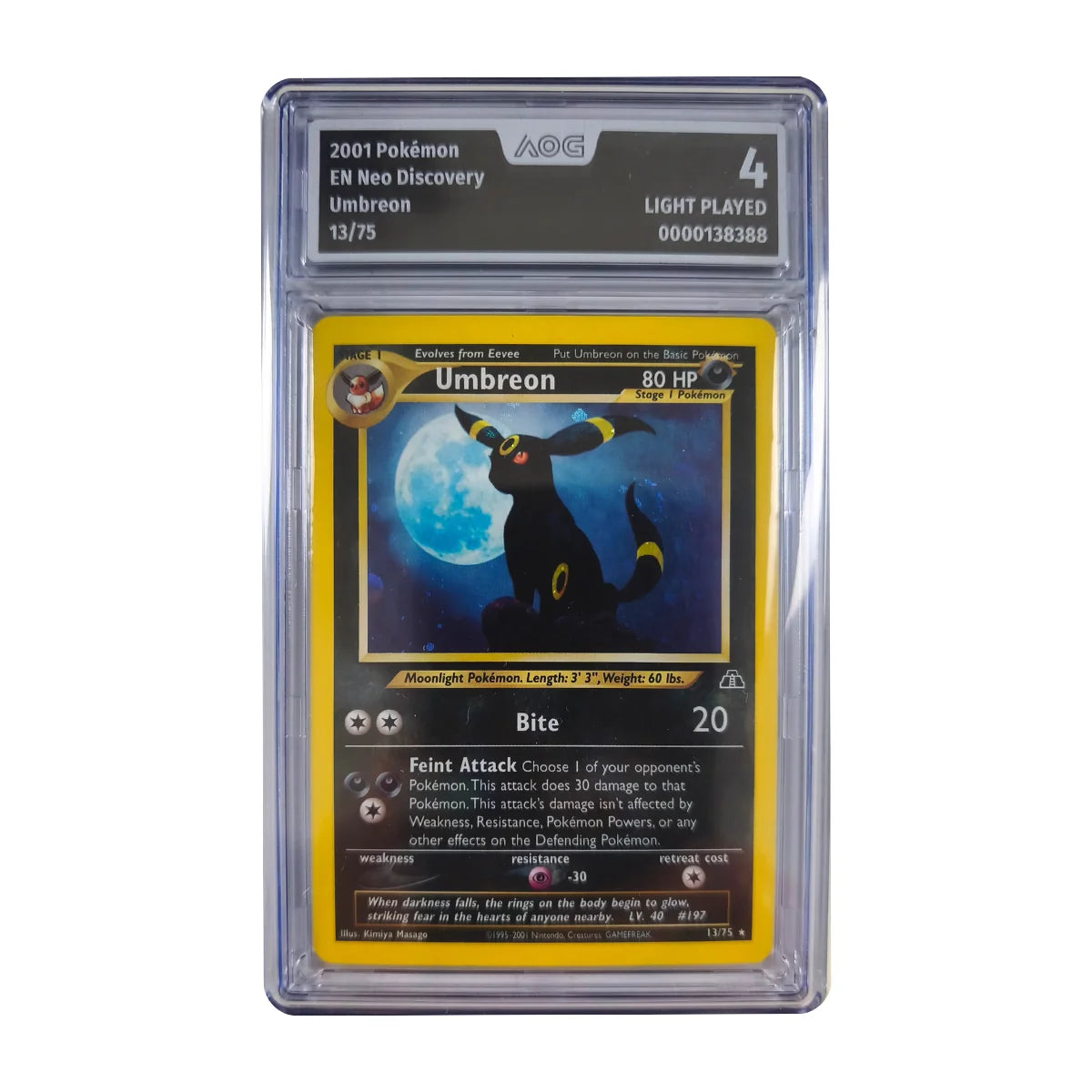 Pokémon - Umbreon Holo #13/75 (Neo Discovery) – AOG 4 Light played