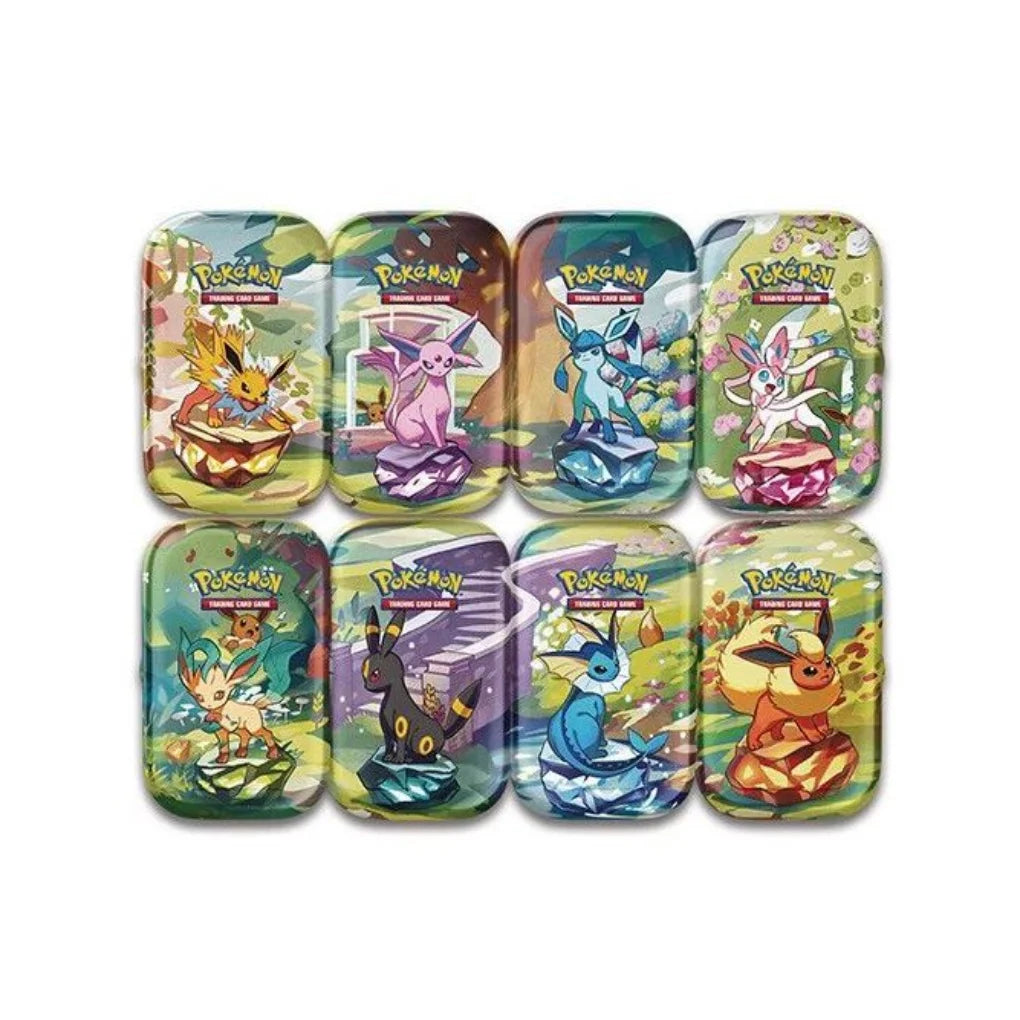 Pokémon - Prismatic Evolutions Display de mini boîtes métal - Anglais