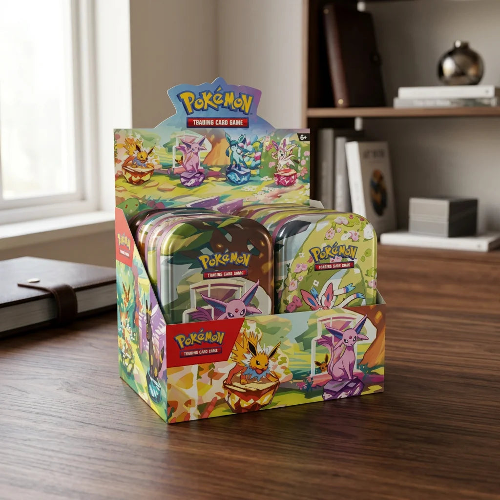 Pokémon - Prismatic Evolutions Display de mini boîtes métal - Anglais