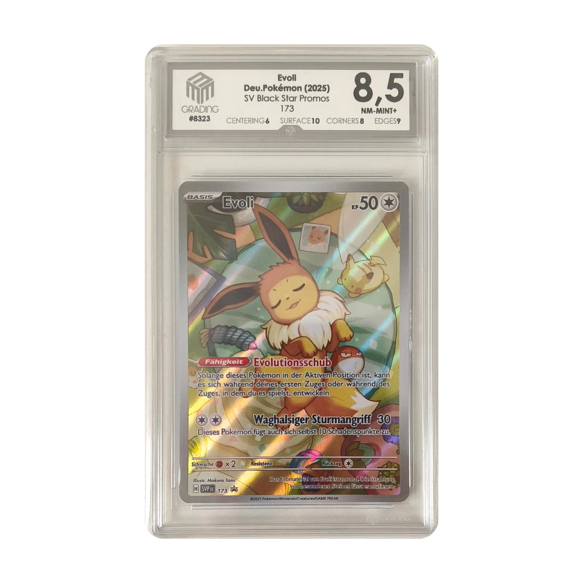 Pokémon - Évoli Promo #173 (SV Black Star Promos) – Grading M3 8,5 NM-Mint+