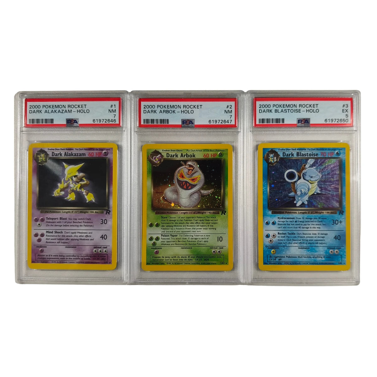 Pokémon - Team Rocket Set complet 1-83/82 incluant des Holos – PSA gradé