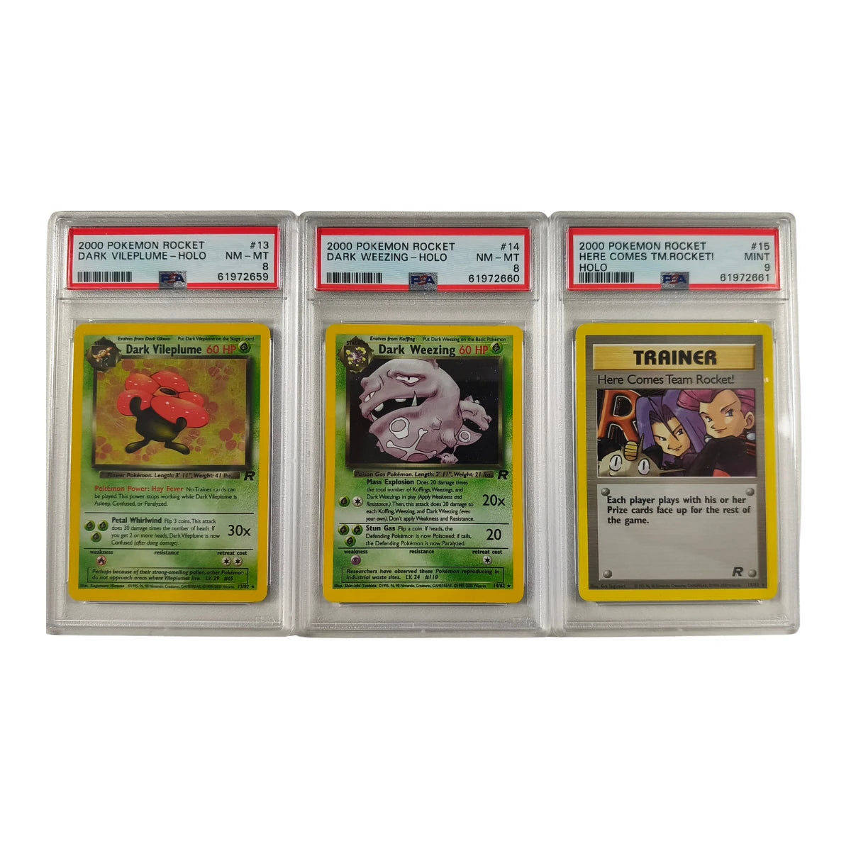 Pokémon - Team Rocket Set complet 1-83/82 incluant des Holos – PSA gradé