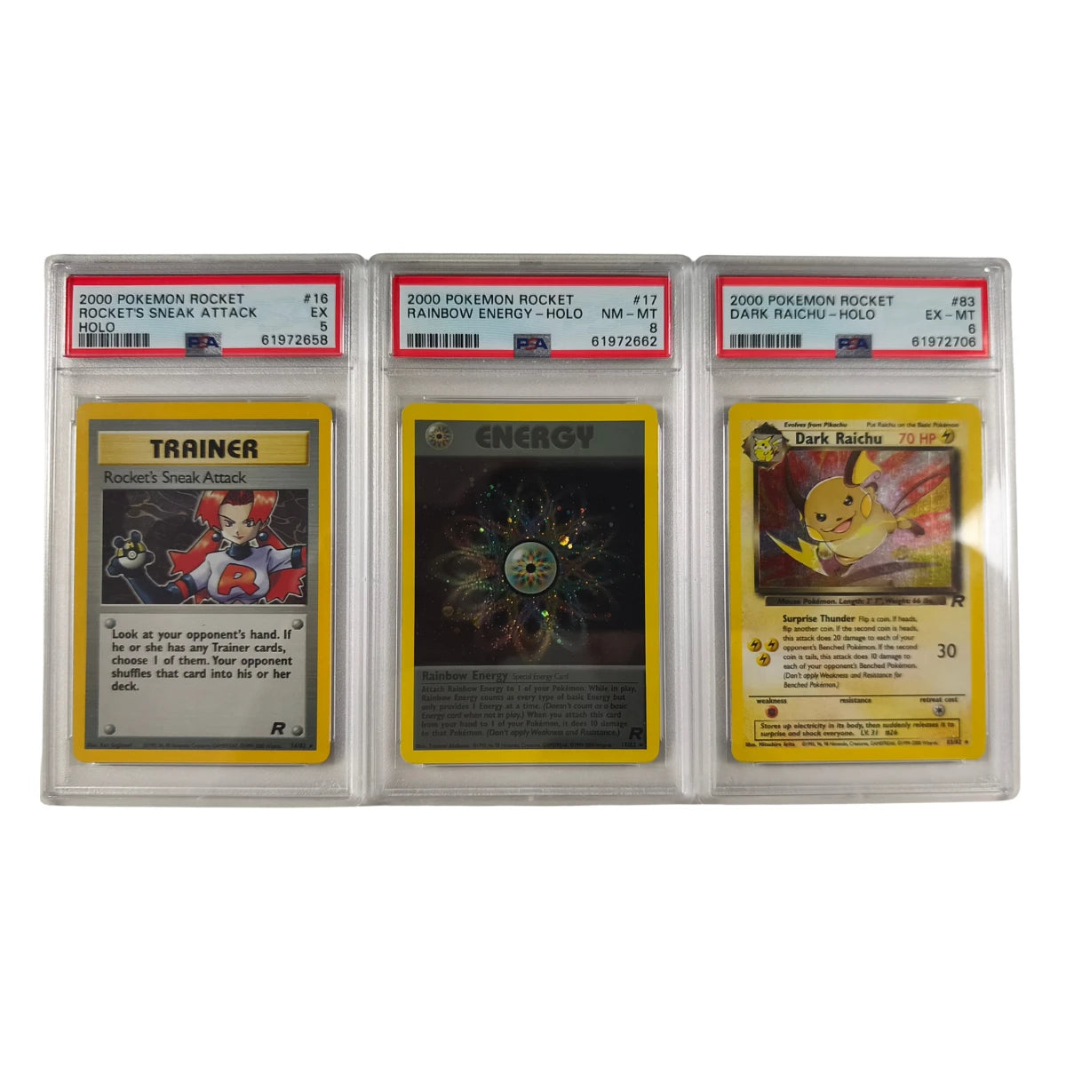Pokémon - Team Rocket Set complet 1-83/82 incluant des Holos – PSA gradé