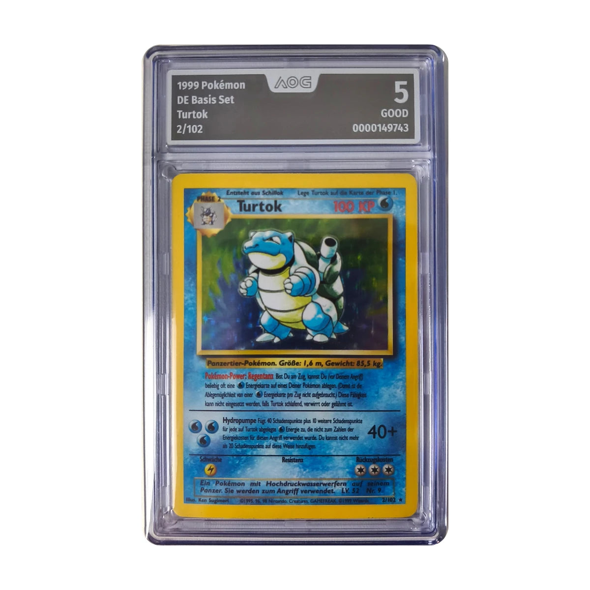 Pokémon - Turtok Holo #2/102 (Basis Set) – AOG 5 Bon
