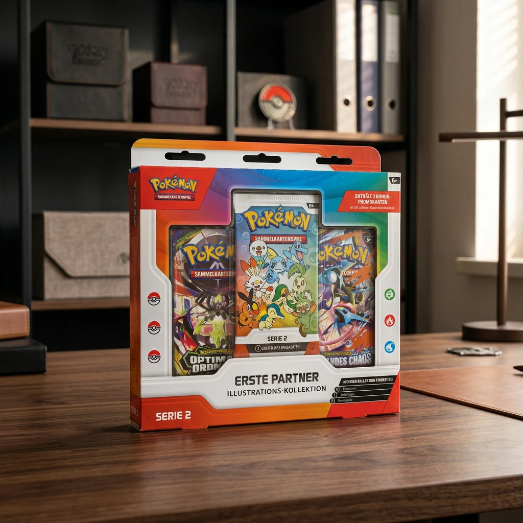 Pokémon - Coffret collection Illustration des premiers partenaires Série 2 - Allemand