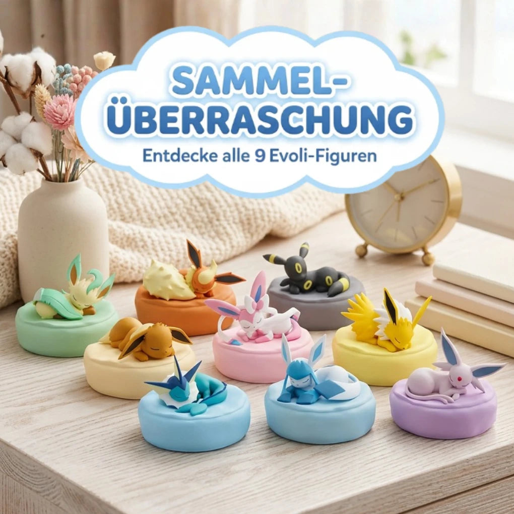 Pokémon Eeveelutions Série Sleeping Boîte aveugle – Figurine de collection Évoli & évolutions