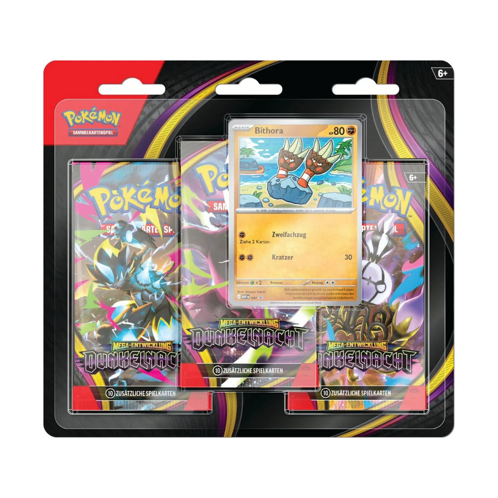 Pokémon - Méga Évolution : Nuit obscure Blister 3-pack - Allemand