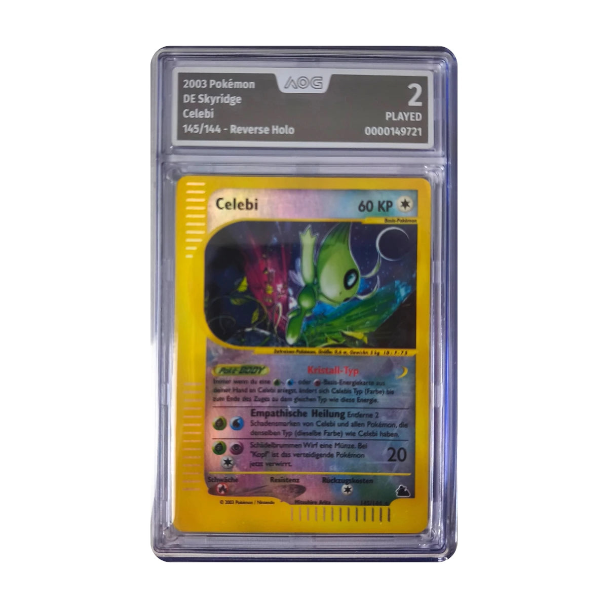 Pokémon - Celebi Reverse holo #145/144 (Skyridge) – AOG 2 Jouée