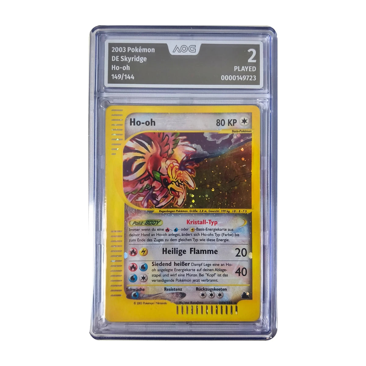 Pokémon - Ho-oh #149/144 (Skyridge) – AOG 2 Jouée