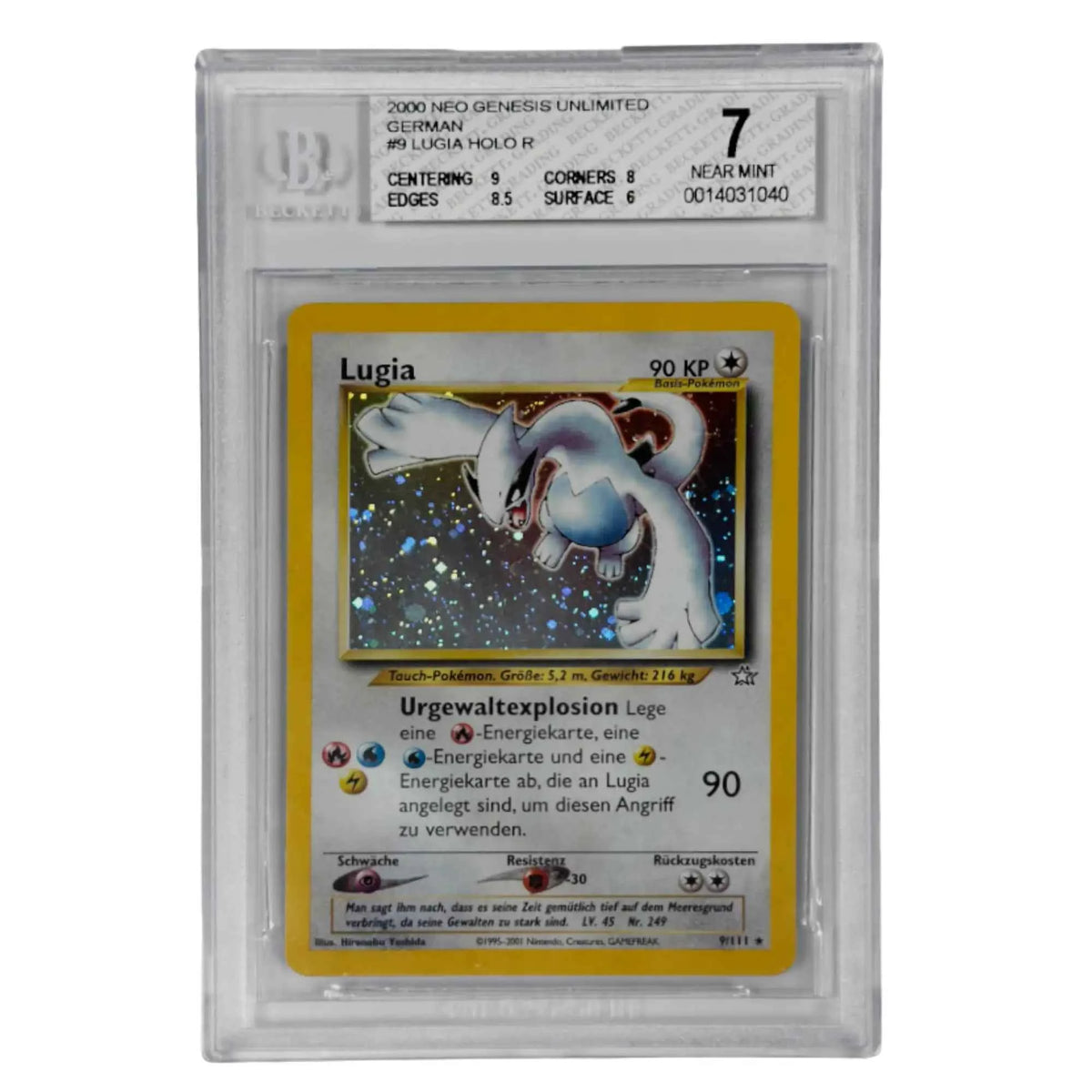 Pokémon - Lugia Holo Rare #9 (Neo Genesis) – BGS 7 Near Mint