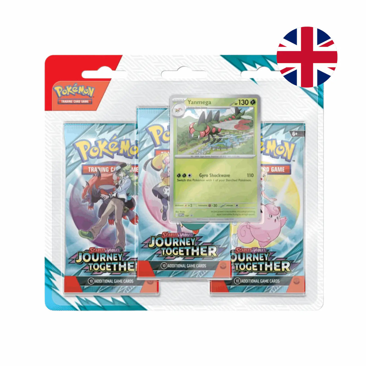 Pokémon - Scarlet & Violet: Journey Together 3 Pack Blister Yanmega - EN