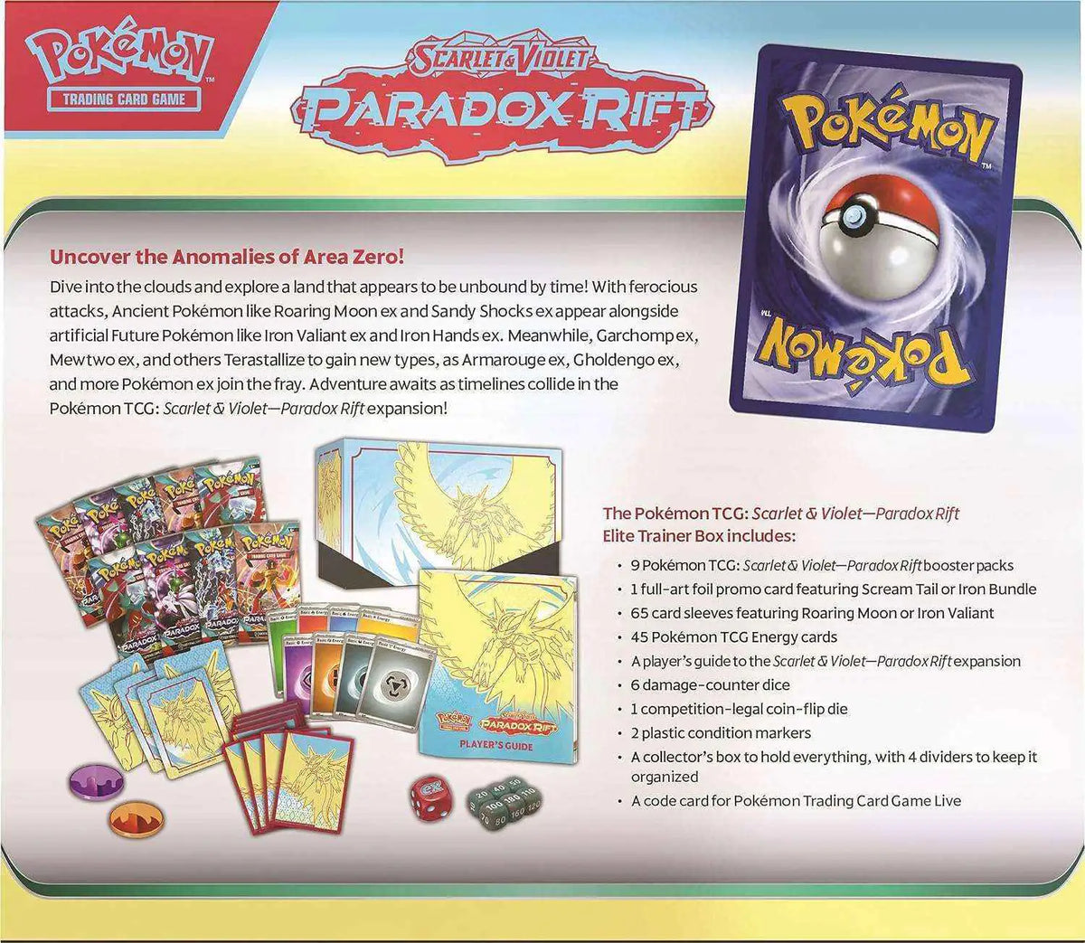 Pokémon - Scarlet & Violet: Paradox Rift Roaring Moon Elite Trainer Box - EN