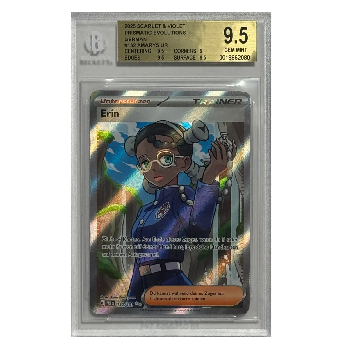 Pokémon – Erin UR #132 (Prismatic Evolutions) – BGS 9.5 GEM MINT