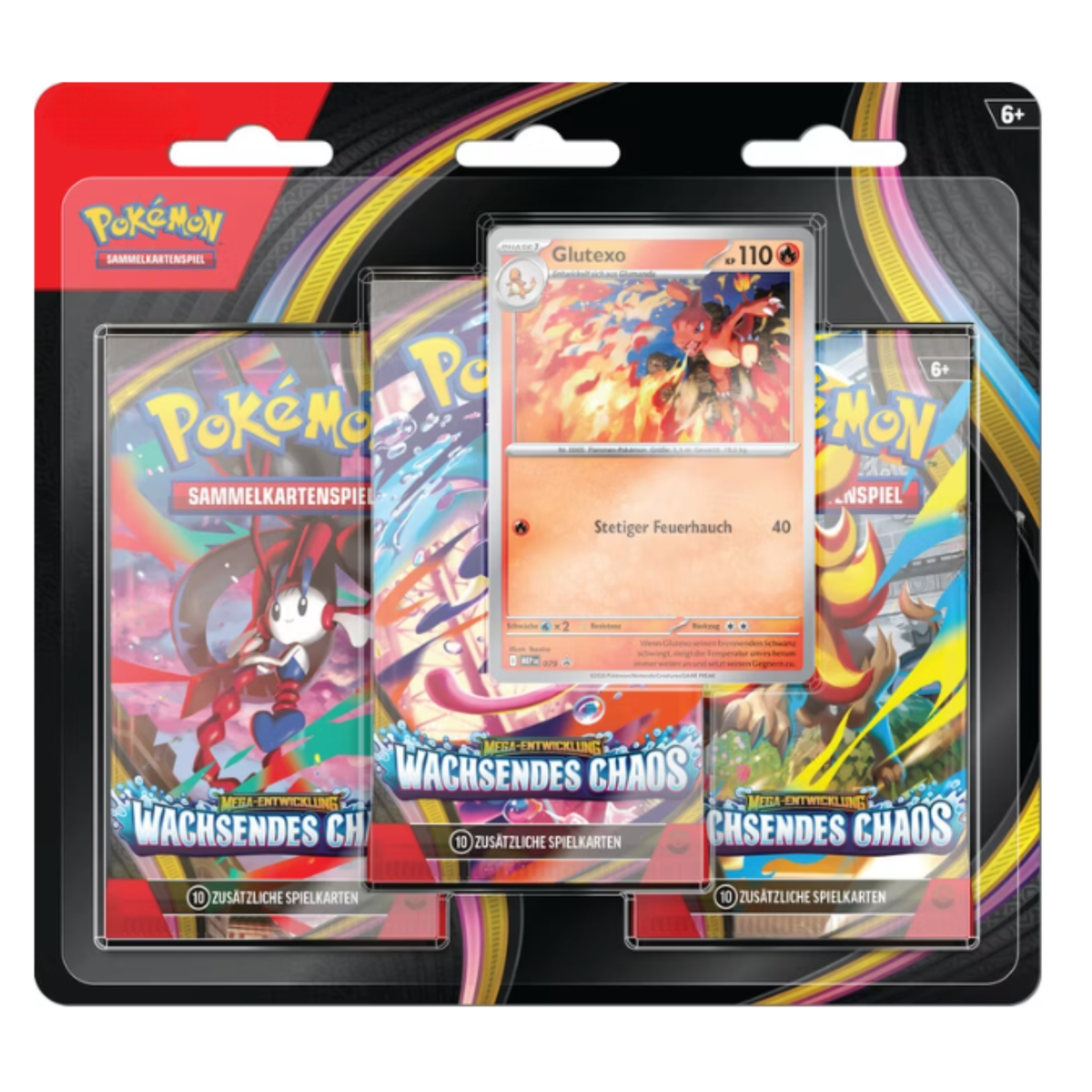 Pokémon - Mega-Entwicklung : Wachsendes Chaos Blister 3-Pack Glutexo - Allemand