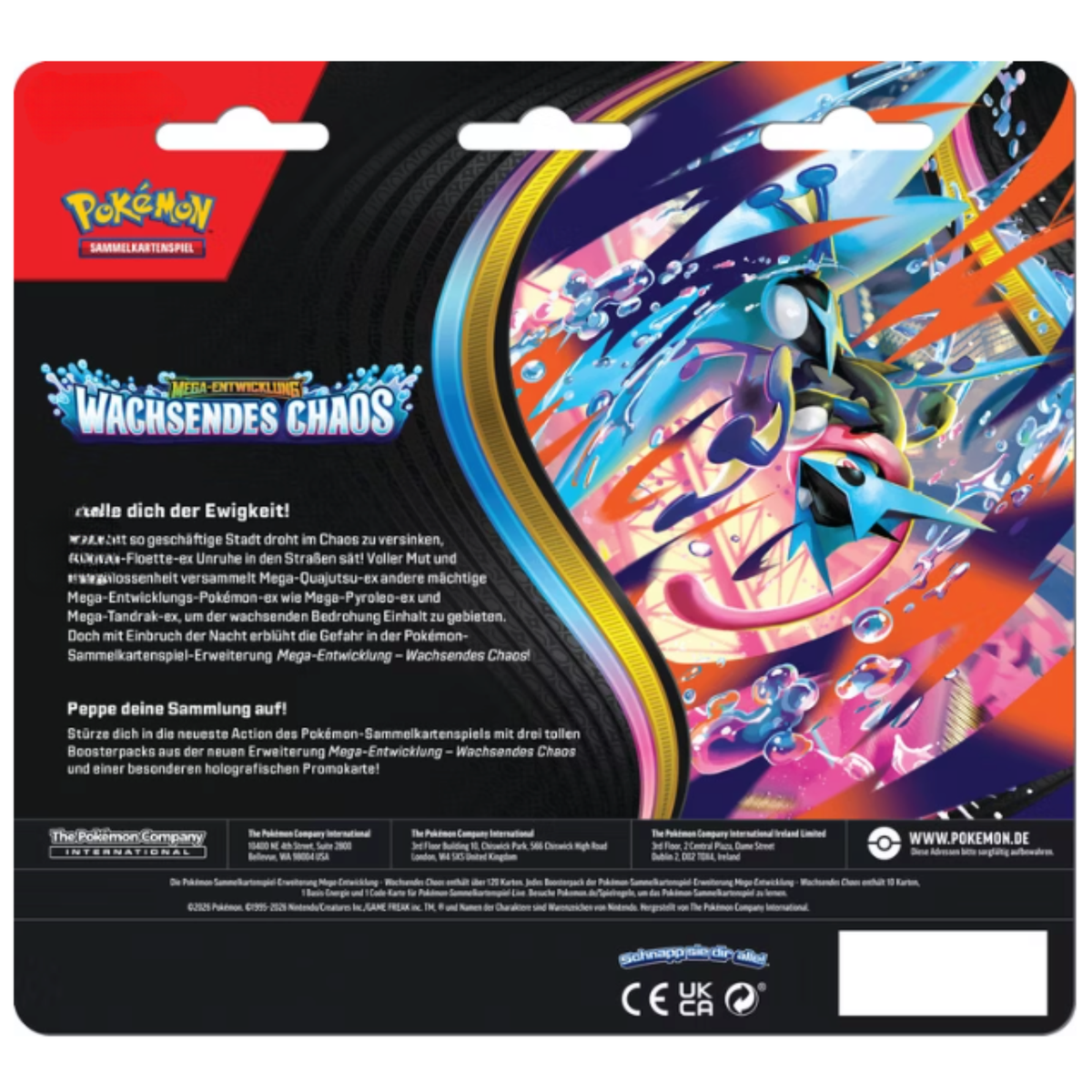 Pokémon - Mega-Entwicklung : Wachsendes Chaos Blister 3-Pack Glutexo - Allemand