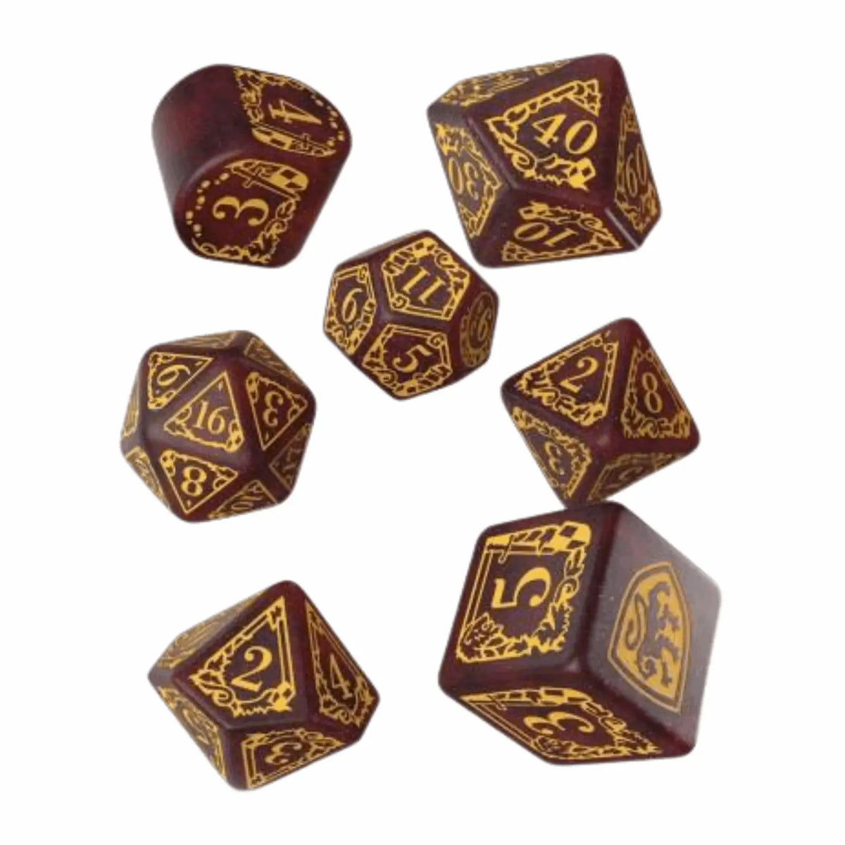 Q Workshop - Harry Potter - Gryffindor Modern Dice Set - Red