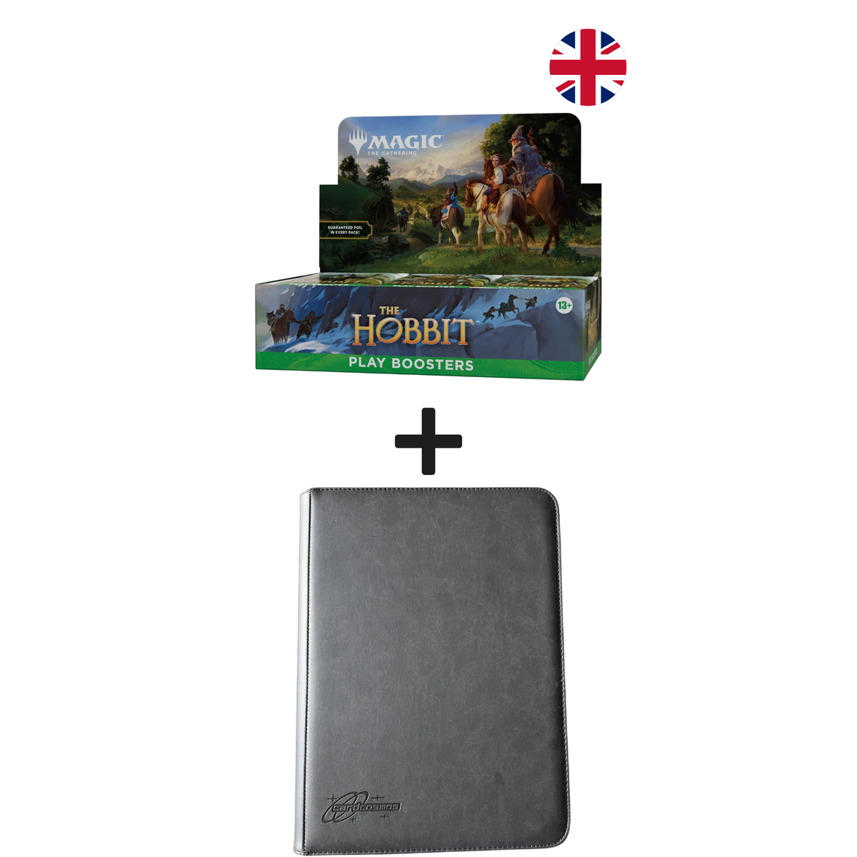 MTG The Hobbit Play Booster Box English + Premium binder Black Bundle